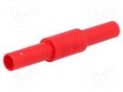 Adapter; 36A; red; insulated; Contacts: brass ELECTRO-PJP