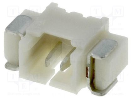 Socket; wire-board; male; 1.25mm; PIN: 2; SMT; 125V; 1A; tinned JOINT TECH NX1251-02SMR