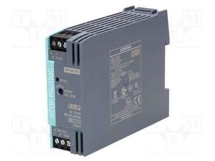 Power supply: switched-mode; for DIN rail; 24W; 12VDC; 2A; DIN SIEMENS 6EP1321-5BA00
