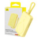 Powerbank Baseus Magnetic Mini 10000mAh, USB-C 20W MagSafe (yellow), Baseus