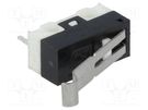 Microswitch SNAP ACTION; 1A/125VAC; SPDT; Rcont max: 50mΩ; Pos: 2 CANAL ELECTRONIC