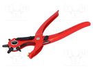 Pliers; for making holes in leather, fabrics and plastics KNIPEX