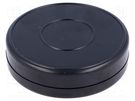 Enclosure: for alarms; ABS; black; Ø: 70mm; H: 18mm MASZCZYK