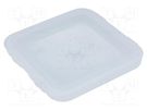 Container: single; polypropylene; 133x133x13mm LICEFA