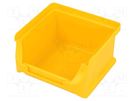Container: cuvette; plastic; yellow; 102x100x60mm ALLIT AG