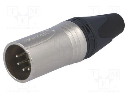 Plug; XLR; male; PIN: 5; straight; for cable; soldering; 7.5A; 18AWG NEUTRIK NTR-NC5MXX