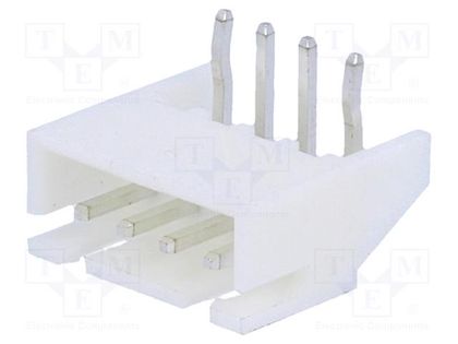 Socket; wire-board; male; A2501; 2.5mm; PIN: 4; THT; 250V; 3A; tinned JOINT TECH NX2500-04SMR