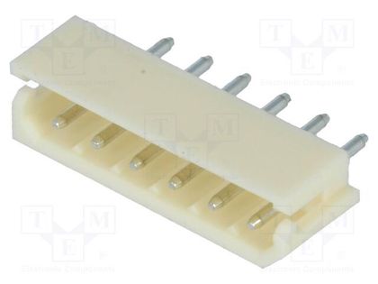 Socket; wire-board; male; A2506; 2.5mm; PIN: 6; THT; 250V; 3A; tinned JOINT TECH NX2504-06SMS