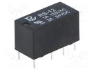 Relay: electromagnetic; DPDT; Ucoil: 12VDC; Icontacts max: 2A; PCB Recoy/RAYEX ELECTRONICS