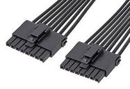 CABLE, 8P ULTRA-FIT RCPT-RCPT, 11.8"