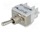 Switch: toggle; Pos: 2; DPDT; ON-ON; 15A/250VAC; 15A/12VDC; -20÷55°C APEM