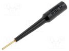 Probe tip; 3A; black; Tip diameter: 1.6mm; Socket size: 4mm; 70VDC POMONA