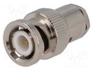 Plug; BNC; male; straight; 75Ω; RG210,RG52,RG59; soldering,clamp 