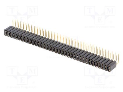 Socket; pin strips; female; PIN: 72; angled 90°; 2.54mm; THT; 2x36 FISCHER ELEKTRONIK BL4.72G