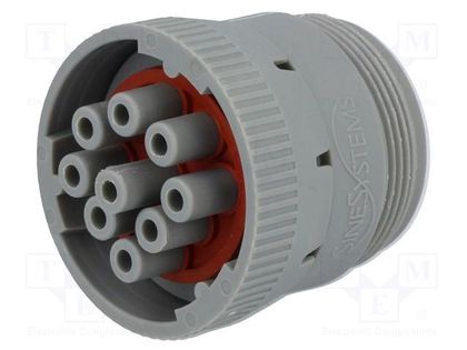 Connector: wire-wire; AHD; female; plug; for cable; PIN: 9 AMPHENOL AHD16-9-96S