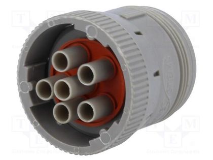Connector: wire-wire; AHD; female; plug; for cable; PIN: 6 AMPHENOL AHD16-6-12SB010