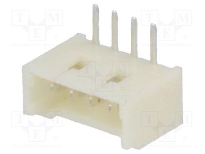 Socket; wire-board; male; 1.25mm; PIN: 4; THT; 125V; 1A; tinned JOINT TECH NX1250-04SMR