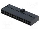 Plug; pin strips; C-Grid III; female; PIN: 34; w/o contacts; 2.54mm MOLEX
