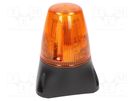 Signaller: lighting-sound; 20÷30VDC; 20÷30VAC; LED x8; orange MOFLASH SIGNALLING