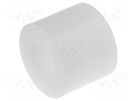 Spacer sleeve; cylindrical; polystyrene; L: 8mm; Øout: 10mm ESSENTRA