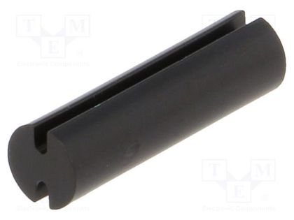 Spacer sleeve; LED; Øout: 5mm; ØLED: 5mm; L: 17.5mm; black; UL94V-2 FIX&FASTEN FIX-LEDT-17.5