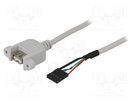 Adapter; USB 2.0; USB A socket,5pin pin header; 0.5m BQ CABLE