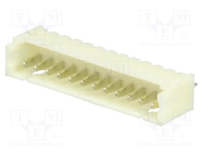 Socket; wire-board; male; 1.25mm; PIN: 12; THT; 125V; 1A; tinned JOINT TECH NX1250-12SMS