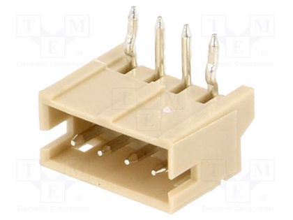 Socket; wire-board; male; 1.5mm; PIN: 4; THT; 100V; 1A; tinned; 20mΩ JOINT TECH NX1500-04SMR