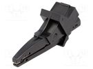 Crocodile clip; 20A; 1kVDC; black; Grip capac: max.25mm ELECTRO-PJP