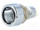 LED holder; 5mm; metal; convex; IP67 SIGNAL-CONSTRUCT