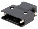 Plug case; PIN: 26; Locking: screws; for cable; Mini D Ribbon 3M