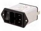 Connector: AC supply; socket; male; 1A; 250VAC; IEC 60320; 10mH SCHURTER