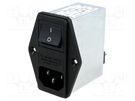 Connector: AC supply; socket; male; 4A; 250VAC; IEC 60320; -25÷85°C SCHURTER