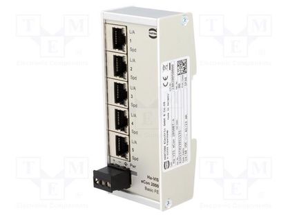 Switch Ethernet; unmanaged; Number of ports: 5; 9÷60VDC; DIN; RJ45 HARTING 24020050000