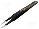 Tweezers; non-magnetic; Tipwidth: 2mm; Blade tip shape: rounded BERNSTEIN