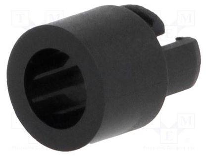 LED holder; 5mm; one-piece; black; UL94V-2; L: 10.3mm FIX&FASTEN FIX-LED5-14