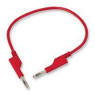 TEST LEAD, RED, 250MM, 60V, 32A