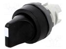 Switch: rotary; 22mm; Stabl.pos: 3; black; none; IP66; prominent ABB