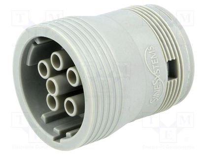 Connector: wire-wire; AHD; female; plug; for cable; PIN: 6 AMPHENOL AHD16-6-12S