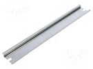 DIN rail; steel; W: 35mm; L: 235mm; Plating: zinc FIBOX