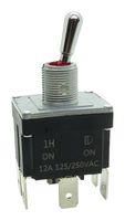 TOGGLE SWITCH, DPDT, 12A, 250VAC, PANEL