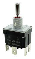 TOGGLE SWITCH, DPDT, 12A, 250VAC, PANEL