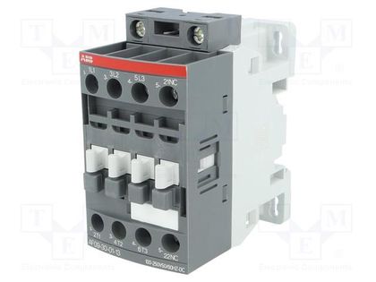 Contactor: 3-pole; NO x3; Auxiliary contacts: NC; 100÷250VAC; 9A ABB AF09-30-01-13