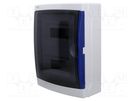 Enclosure: for modular components; IP65; wall mount; grey PCE