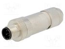 Plug; M12; PIN: 4; male; D code-Ethernet; for cable; without tools LAPP