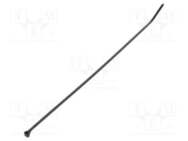Cable tie; L: 284mm; W: 3.6mm; polyamide; 130N; black; Ømax: 76mm ABB