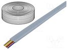Wire: telecommunication cable; 8x28AWG; stranded; silver; 100m BQ CABLE