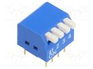 Switch: DIP-SWITCH; Poles number: 4; ON-OFF; 0.05A/12VDC; Pos: 2 NINIGI