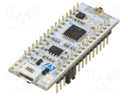 Dev.kit: STM32; STM32F303K8T6; Add-on connectors: 2; base board STMicroelectronics NUCLEO-F303K8