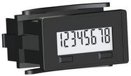 LCD HOUR METER, 8-DIGIT, 0.1SEC to 9999999.9HR